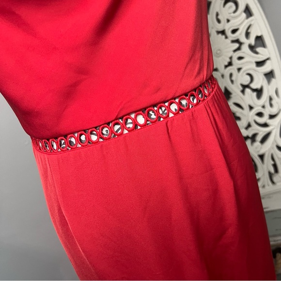 Keepsake the Label Indulge Cowl Neck Sheath Dress Size XL NWT Red Wedding Guest - Picture 6 of 14